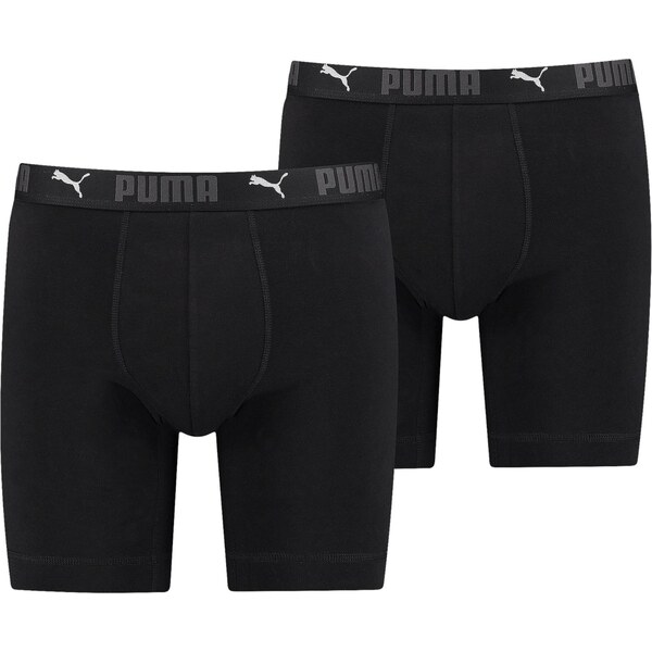 PUMA Boxerky tmavosivá / čierna / biela 43669020