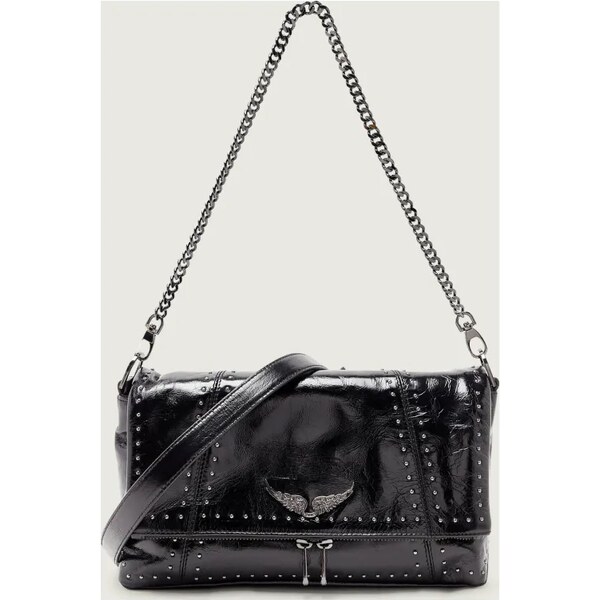 Zadig&Voltaire Kožená kabelka na rameno ROCKY II VINTAGE 66693138