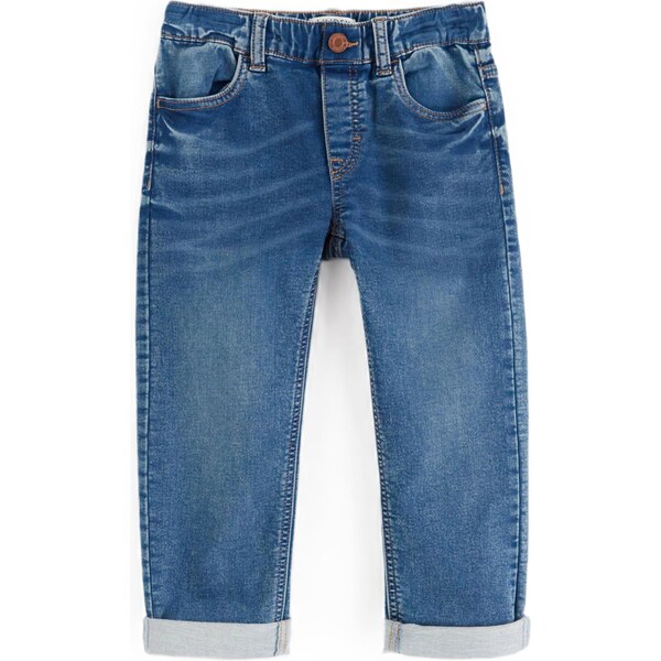 Lindex Džínsy Staffan modrá denim 66707222