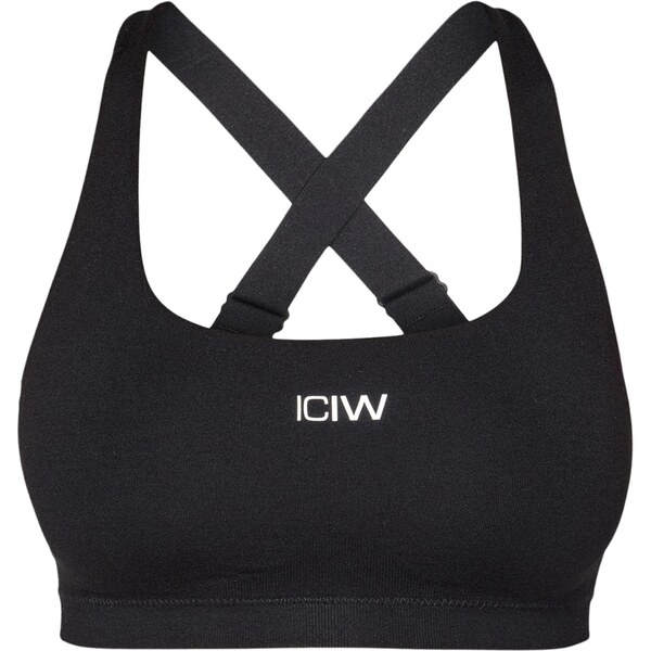 ICANIWILL Športová podprsenka čierna / šedobiela 66707278