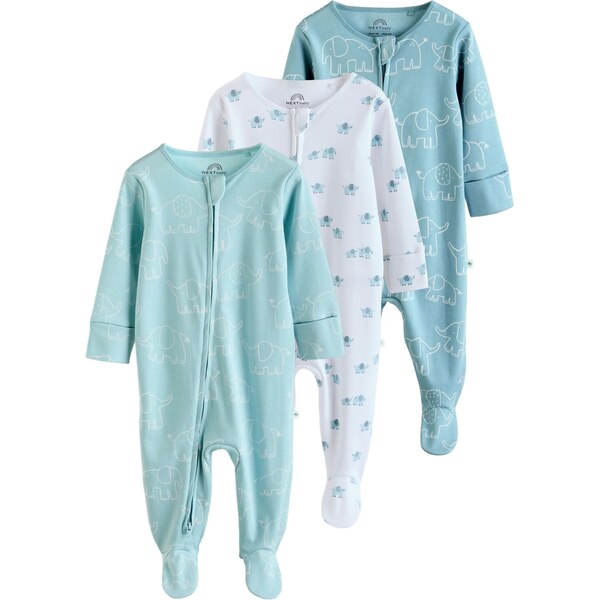 Next Pyžamo vodová / modrozelená / svetlomodrá / biela 66707349