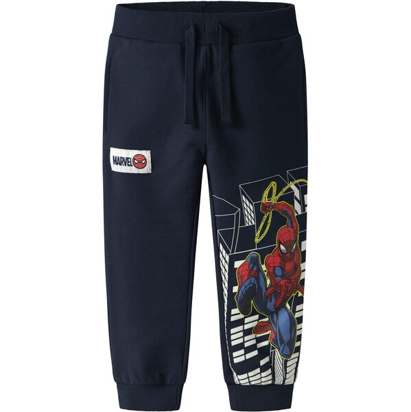 NAME IT Nohavice NMMDion Spider modrá / námornícka modrá / červená 66707360