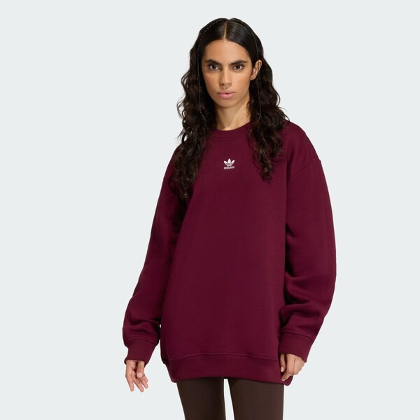 Adidas Mikina Essentials Fleece Long Oversized Crew Sweatshirt 66708228