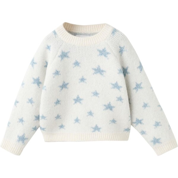 MANGO KIDS Sveter STARRY šampanské / opálová 66707566