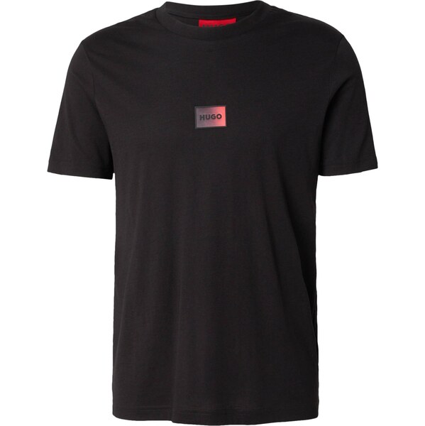 HUGO Tričko Danotie červená / čierna 66707596