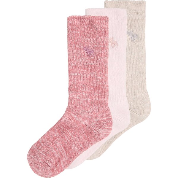 Abercrombie & Fitch Ponožky svetlobéžová / pitaya / rosé 66707600