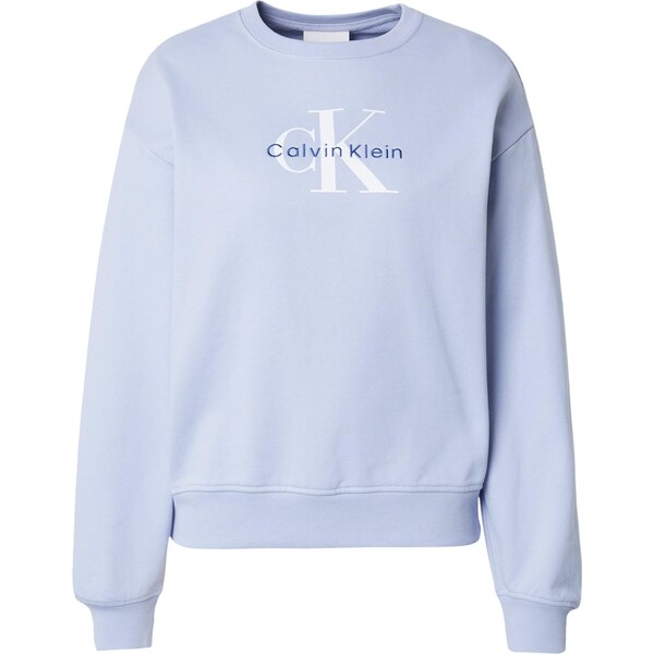 Calvin Klein Jeans Mikina námornícka modrá / svetlofialová / biela 66707651
