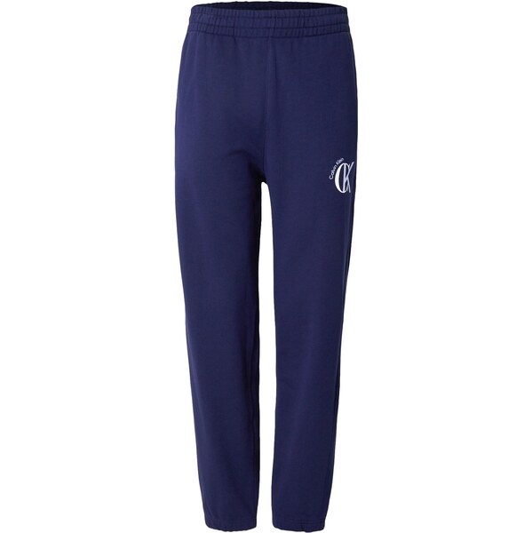 Calvin Klein Jeans Nohavice námornícka modrá / pastelovo modrá / biela 66707738