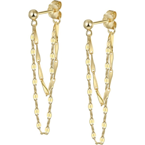 MAJYA Strieborné náušnice DARIANE pozlátené 11970 66712535