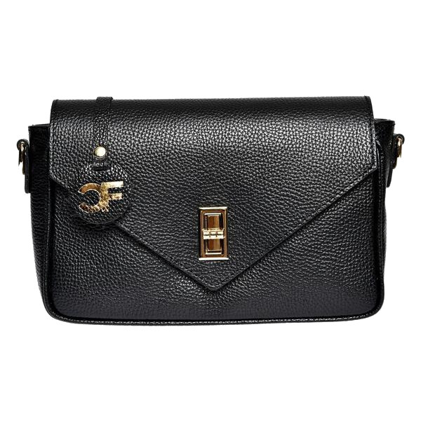 Carla Ferreri Dámska kožená crossbody kabelka CF1948T Nero 66707950