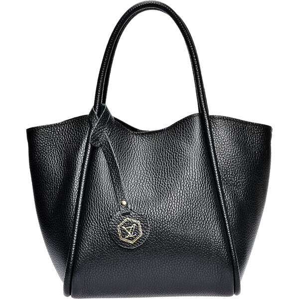 Luisa Vannini Dámska kožená kabelka LV WH 1943T Nero 66707960
