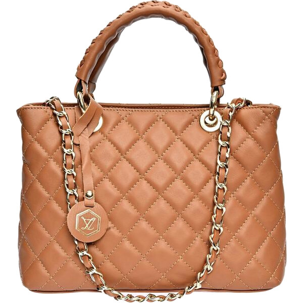 Luisa Vannini Dámska kožená kabelka LV WH 2209T Cognac 66707966