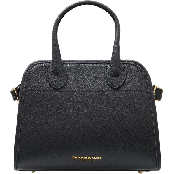 Glamorous by GLAM Černá kožená kabelka do ruky s přezkami 66709305