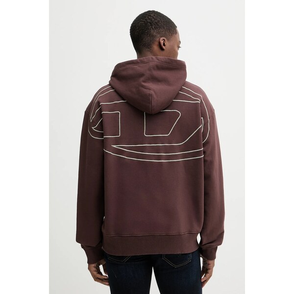 Bavlnená mikina Diesel S-MACS-HOOD-MEGOVAL-D 66709383