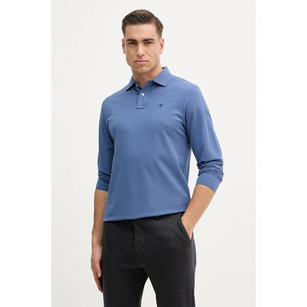 Bavlnené tričko s dlhým rukávom Hackett London 66709698