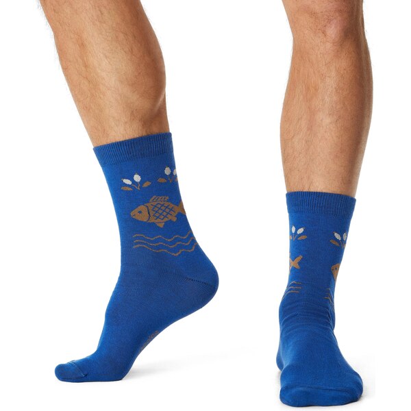 Vlnka Vianočné bavlnené ponožky kapor 66530211