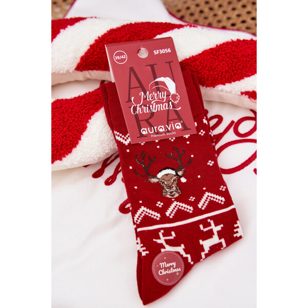 Vianočné ponožky Aura.via s motívom soba 66728301