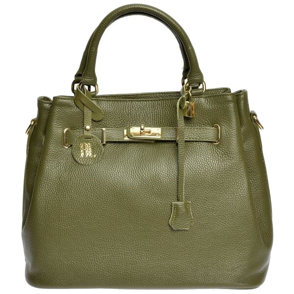 Anna Luchini Dámska kožená kabelka AL 1762 Verde 66712513