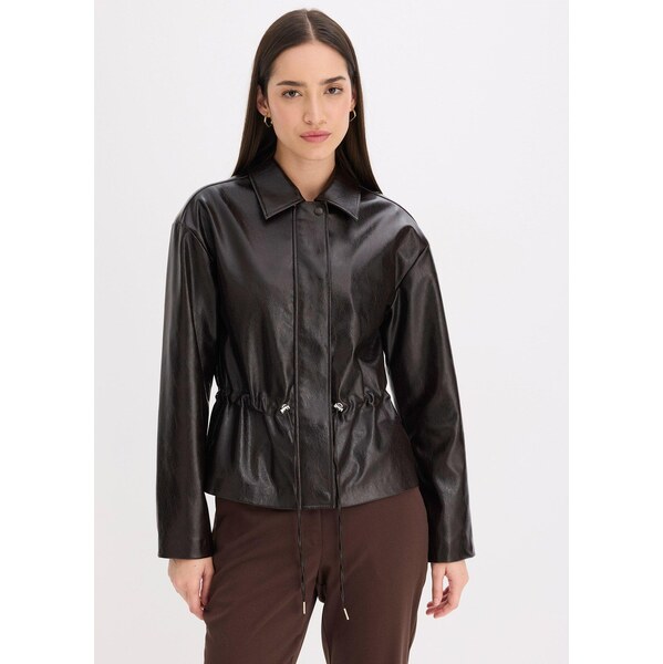 bonprix Koženková bunda, farba hnedá 66712894