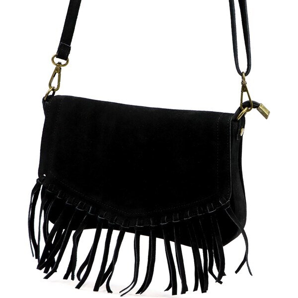 Dámska kožená crossbody kabelka z prírodnej brúsenej kože Luka 25-086 66067246