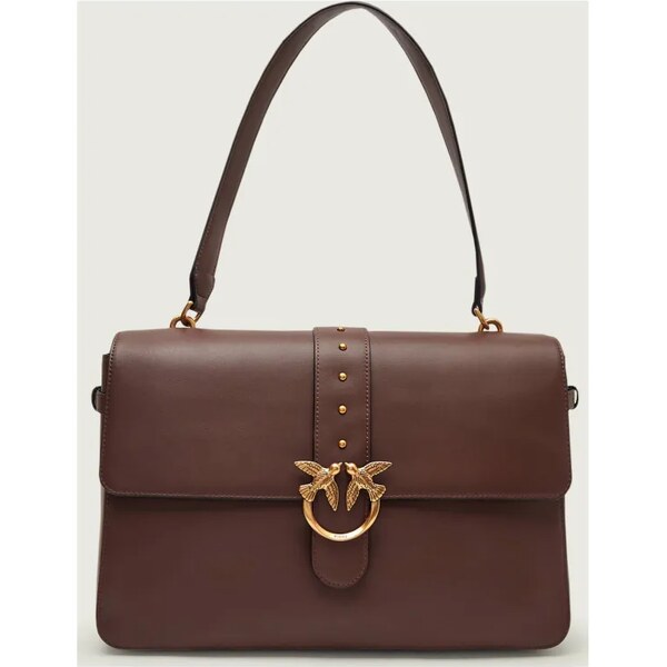 Pinko Kožená kabelka na rameno LOVE ONE EXTRA SLOUCHY 66709009
