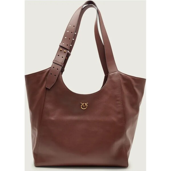 Pinko Kožená shopper kabelka CLASSIC 66709012