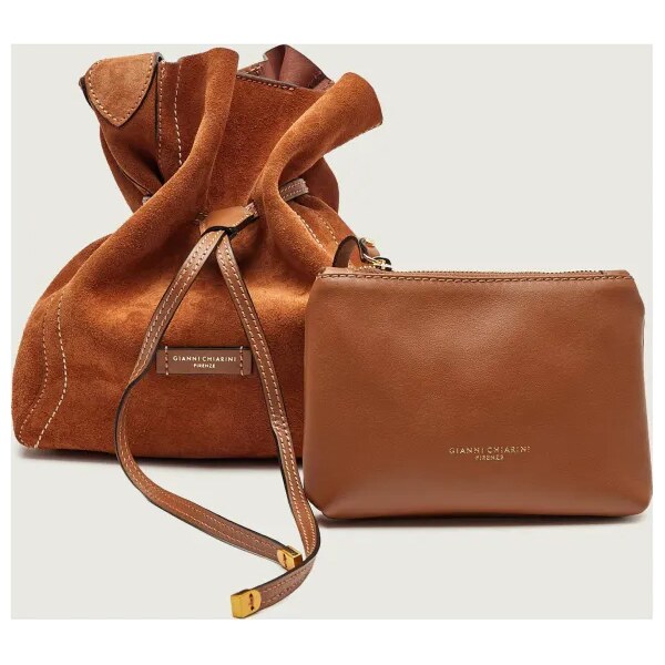 GIANNI CHIARINI Vak na chrbát + príručná taštička SIENNA | semiš 66708991