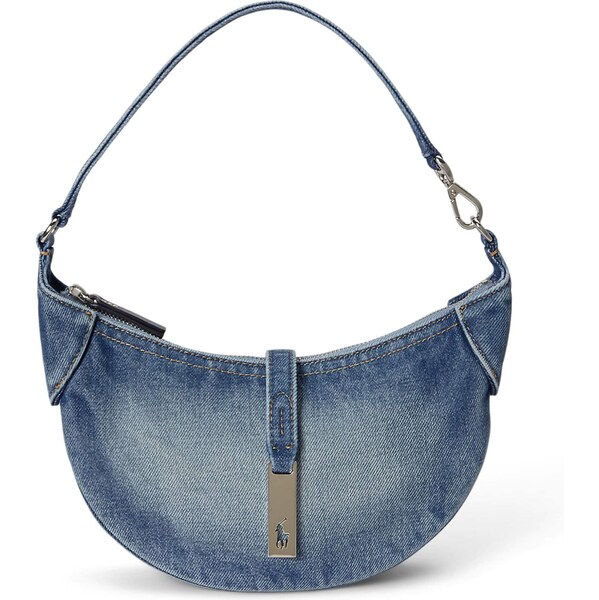 Polo Ralph Lauren Kabelka na rameno modrá denim 66718409