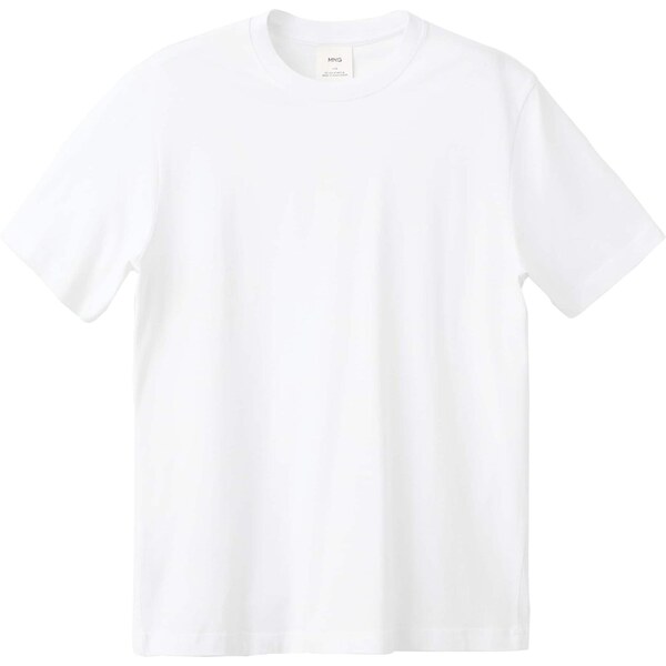 MANGO MAN Tričko CHERLO biela 66718440