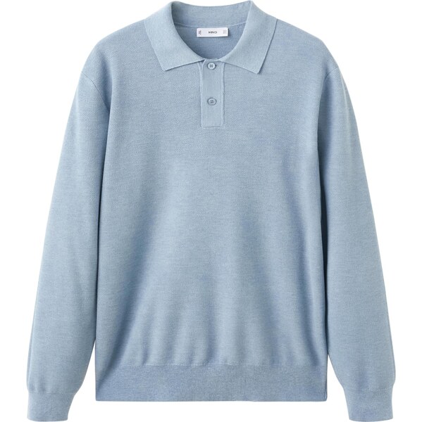 MANGO MAN Sveter Tens kráľovská modrá 66718444