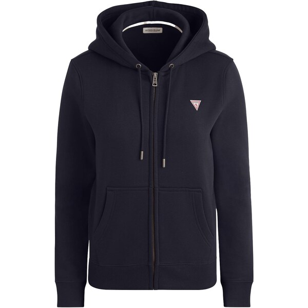 GUESS JEANS Tepláková bunda námornícka modrá 66718551