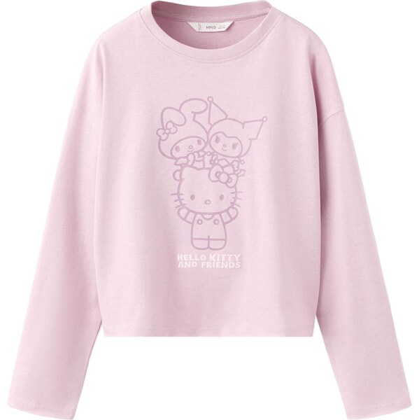 MANGO KIDS Tričko HKFRIEND orgovánová / ružová / biela 66718528