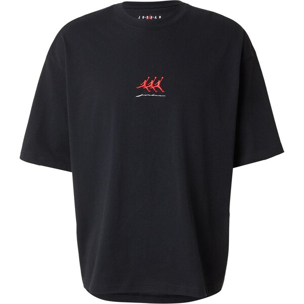 Jordan Tričko jasne červená / čierna 66718704