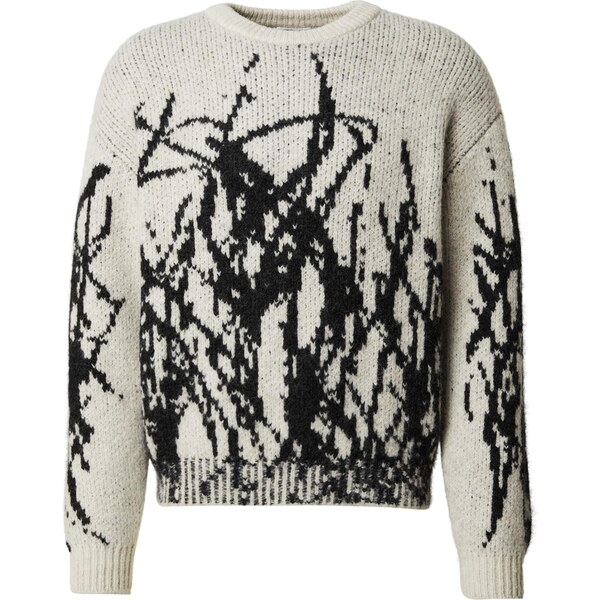 WEEKDAY Sveter Emilio krémová / čierna 66718807