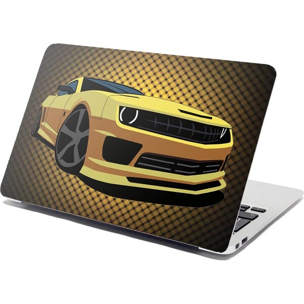 Sablio Samolepka na notebook Chevrolet Camaro Žltá mriežka 65112549