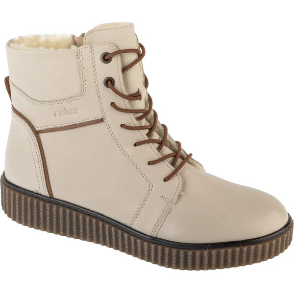 Smotanové dámske členkové topánky Rieker Booties Y4303-80 66723878