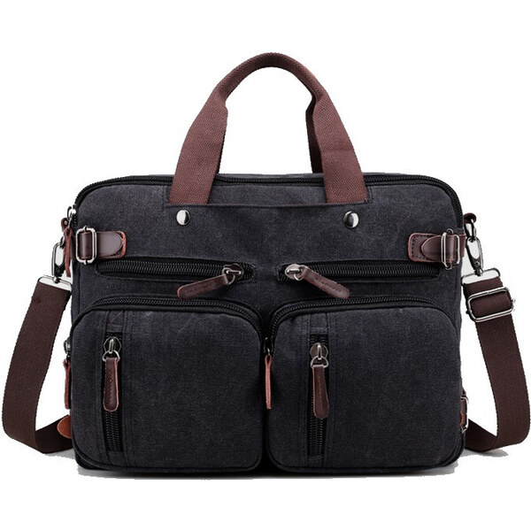 Lifestyle Pánska plátená taška crossbody Savior Čierna 65224025