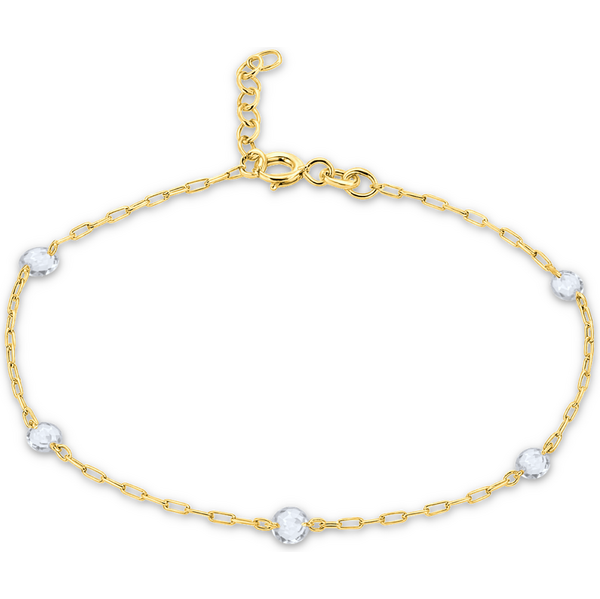 OLIVIE MINET Elegantný zlatý náramok gulička Au 585/1000 66795632