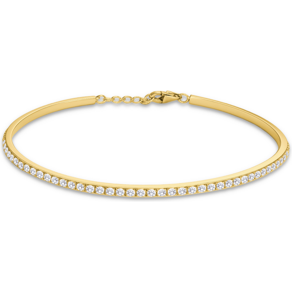 OLIVIE MINET Luxusný zlatý náramok s bielym zirkónom Au 585/1000 66795644