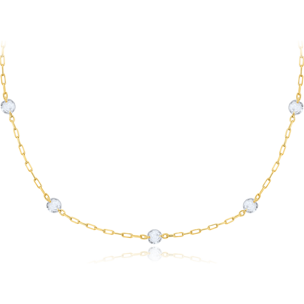 OLIVIE MINET Elegantný zlatý náhrdelník guľôčka Au 585/1000 66795631