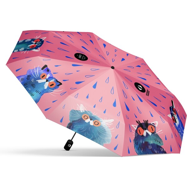 Skladací dáždnik Mrzuté Mokré Mačky 66134468