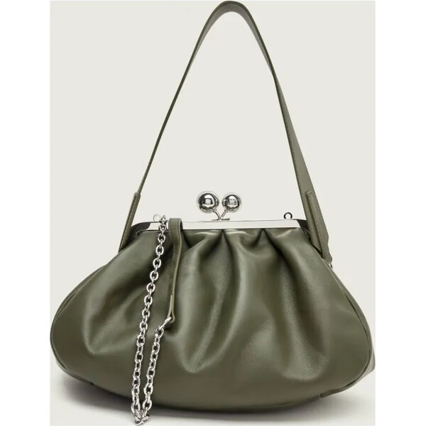 Weekend MaxMara Kožená kabelka na rameno CUBICO | Pasticcino 66724461