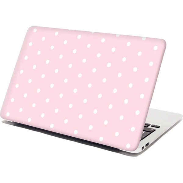 Sablio Samolepka na notebook Biele bodky na ružovej 65099909