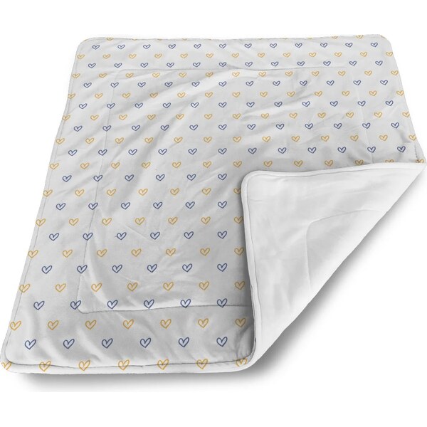 Sablio Deka pre bábätko Maľované srdce na bielej 60375115