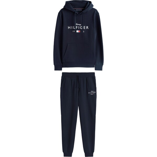 TOMMY HILFIGER Joggingová súprava námornícka modrá / červená / biela 66731851