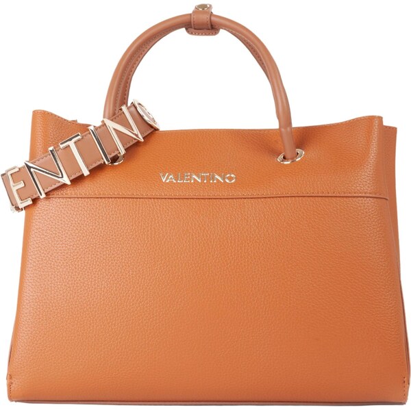 VALENTINO Kabelka ALEXIA koňaková / brokátová / zlatá 66731854