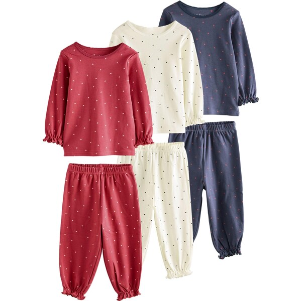 Next Pyžamo tmavomodrá / červená / biela ako vlna 66731880