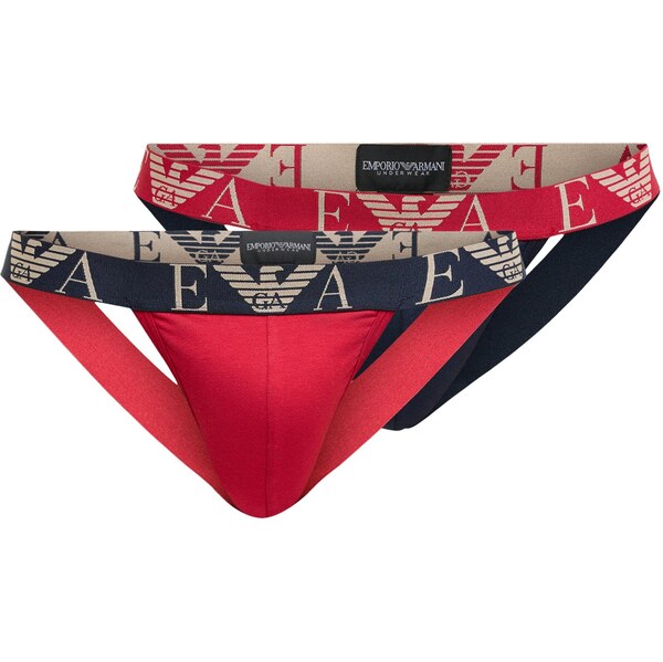 Emporio Armani Nohavičky béžová / námornícka modrá / červená 66732034