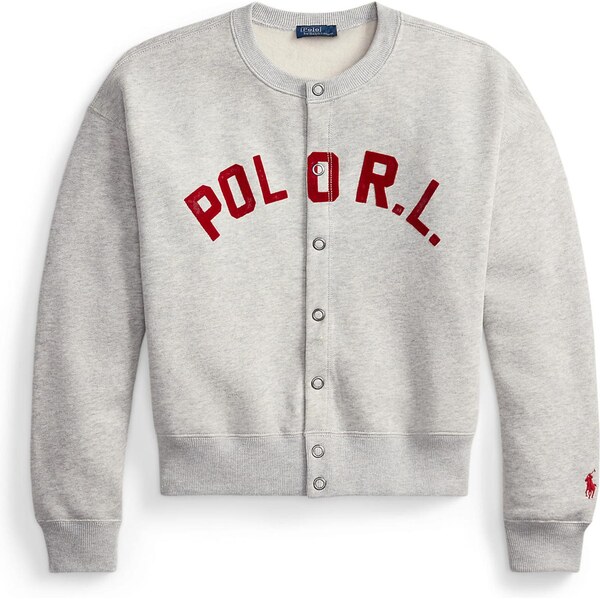 Polo Ralph Lauren Tepláková bunda ARCTIC svetlosivá / bordová 66732120