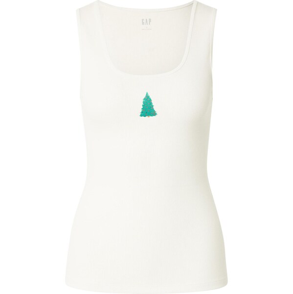 GAP Top jedľová / červená / šedobiela 66732126